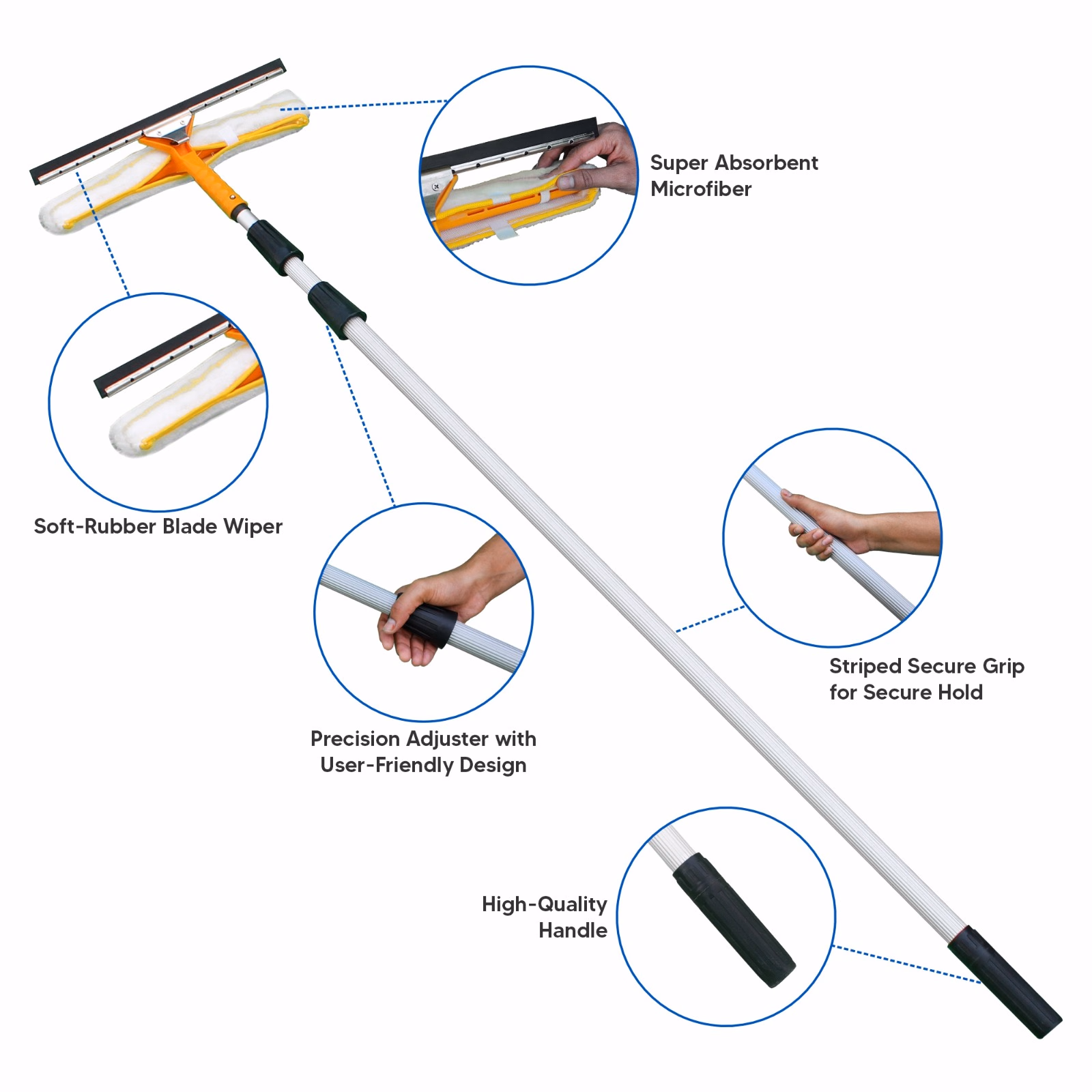Microfiber + Wiper Solar Cleaning Brush thumbnail 4